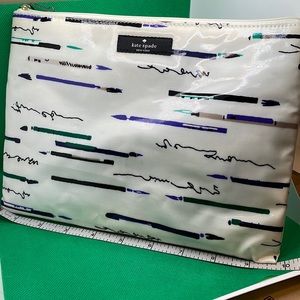 Kate Spade Cosmetic Bag “Daycation” “Penpals”